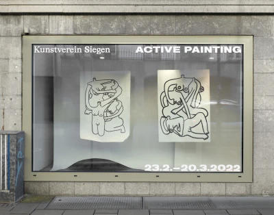 Installationsansicht: Active Painting,
Foto: Simon Vogel