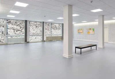 Installationsansicht: Active Painting, 
Foto: Simon Vogel