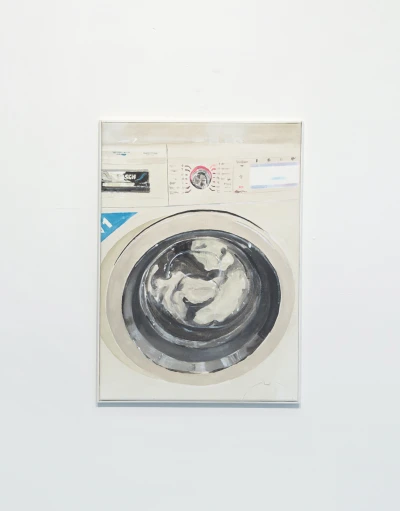 Simon Mielke, Ohne Titel, 2021
Acryl auf Leinwand, 50 × 70 cm 
Privatsammlung Düsseldorf